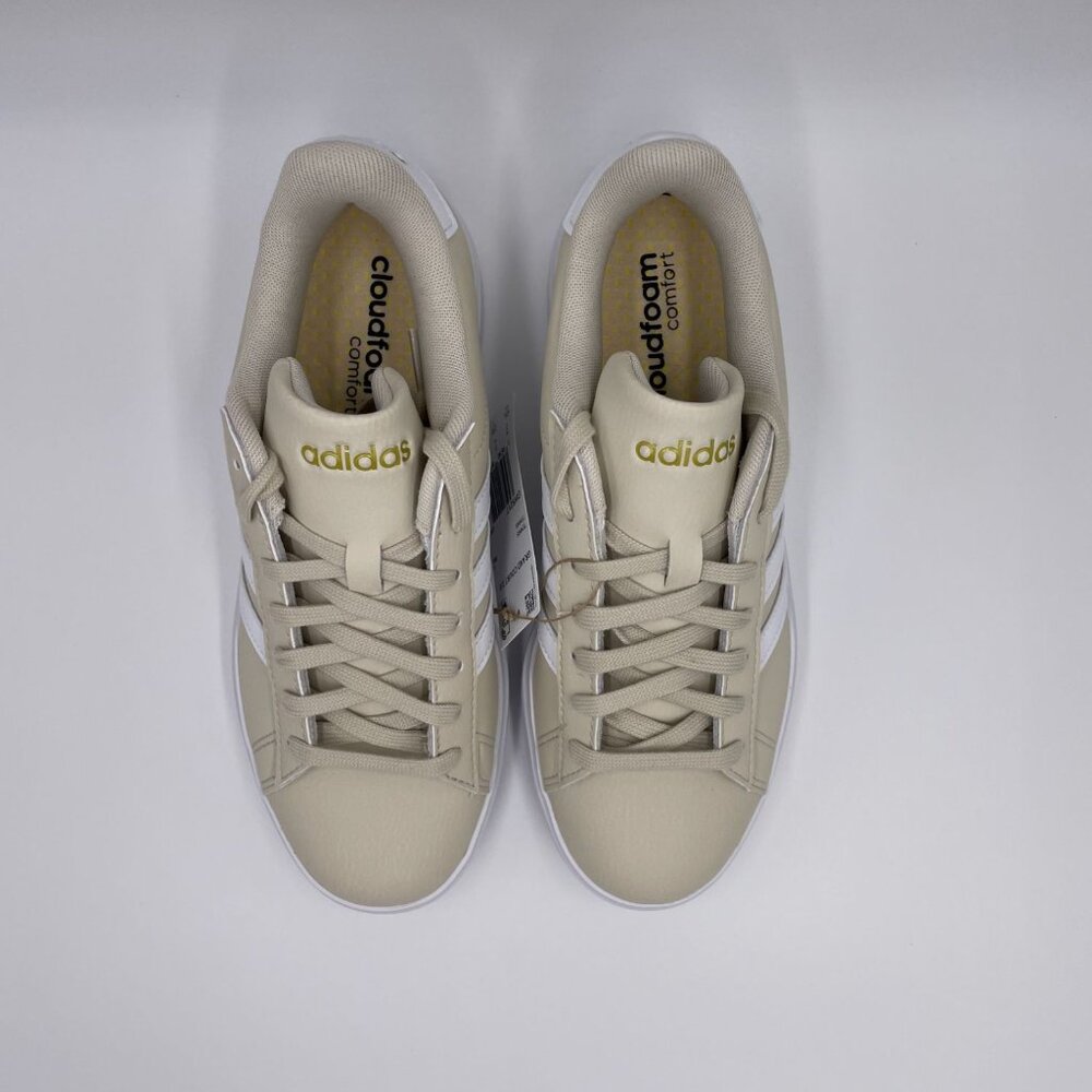 adidas Grand Court 2.0 Beige / White Womens Shoes - Picture 5 of 8